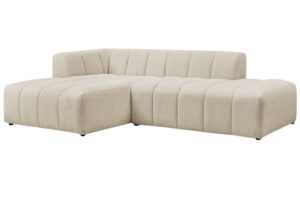 Bobochic Paris Béžová bouclé rohová pohovka Annecy 262 cm