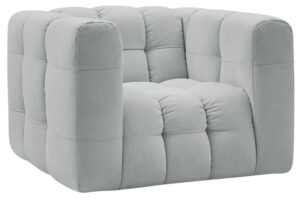 Bobochic Paris Světle šedé křeslo Ulysse