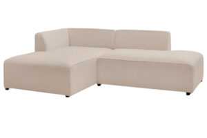 Bobochic Paris Béžová bouclé rohová pohovka Megeve 250 cm