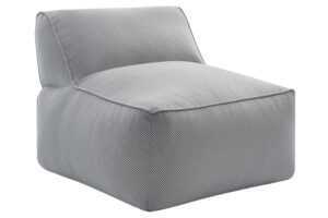 Bobochic Paris Světle šedé zahradní křeslo Riviera