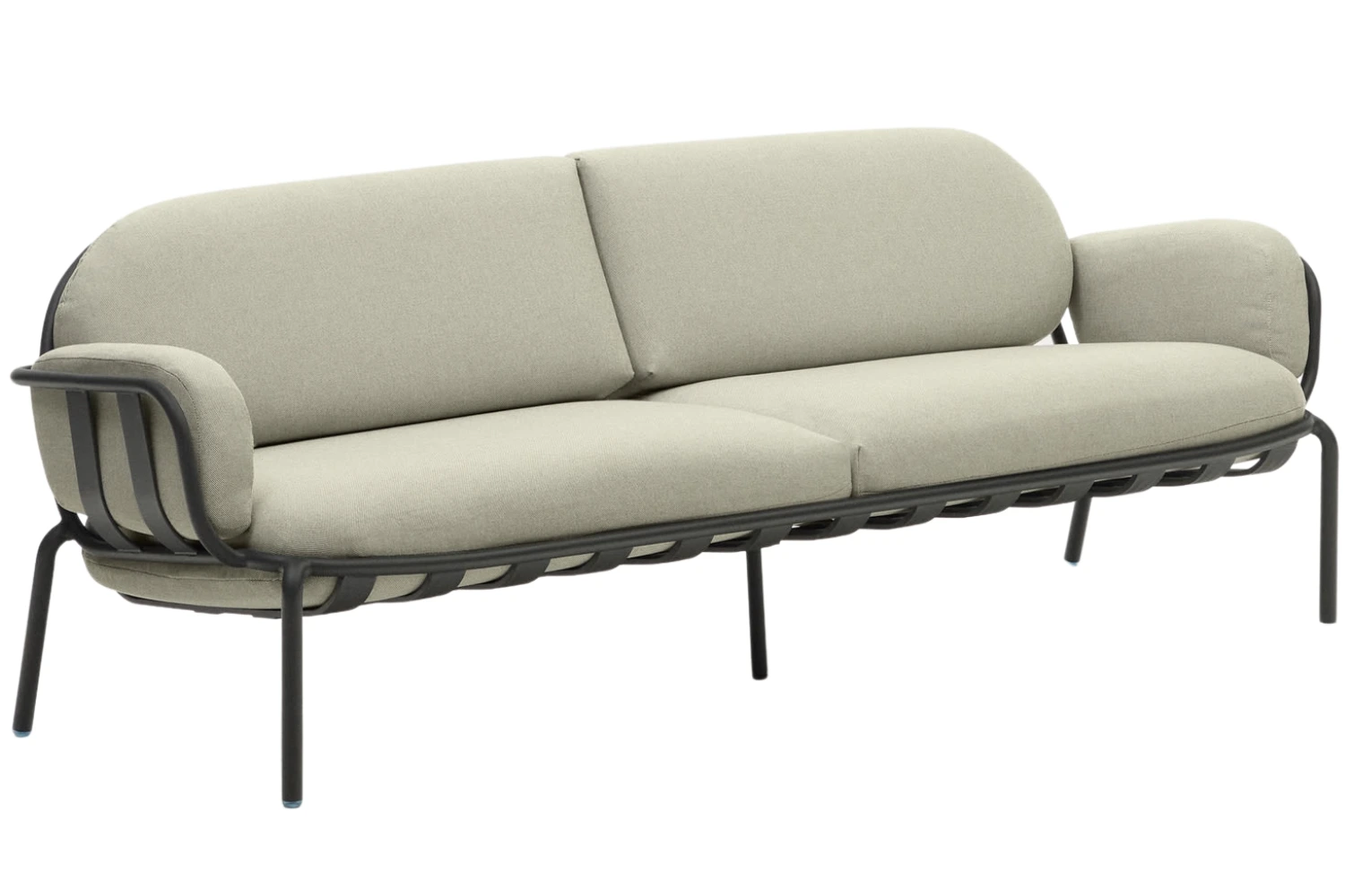 Kave Home Béžovo-šedá zahradní pohovka Joncols 224 cm