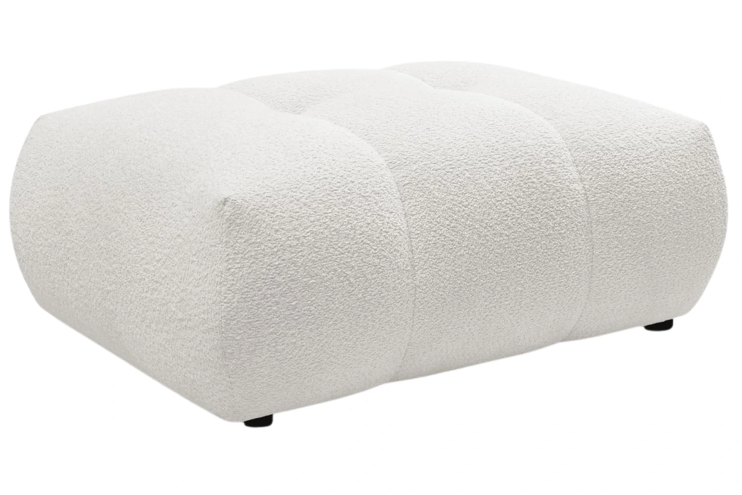 Bobochic Paris Bílá bouclé podnožka Fuji 112 x 80 cm