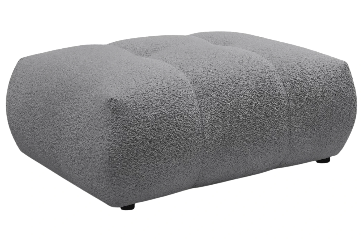 Bobochic Paris Šedá bouclé podnožka Fuji 112 x 80 cm