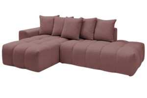 Bobochic Paris Růžová rohová pohovka Mont-Blanc 313 cm