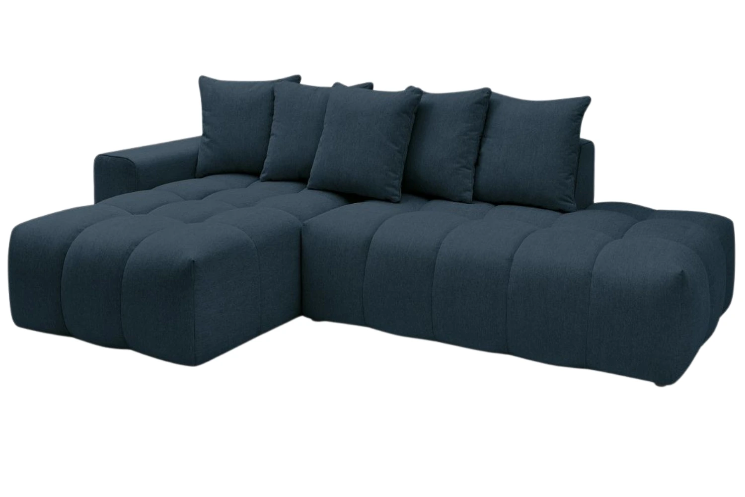 Bobochic Paris Tmavě modrá rohová pohovka Mont-Blanc 313 cm