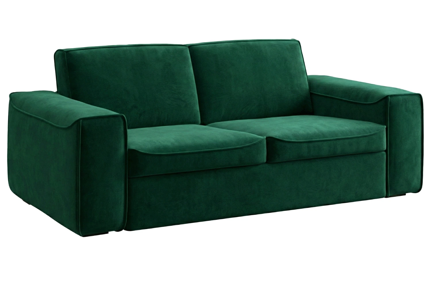 Mesonica Zelená sametová rozkládací pohovka Munro 205 cm