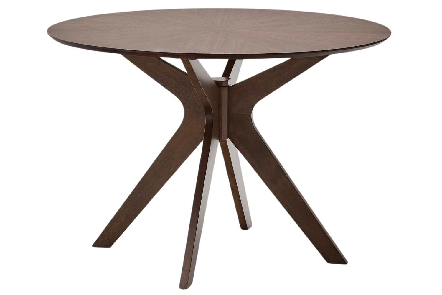 Kave Home Ořechový jídelní stůl Naanim ⌀ 100 cm