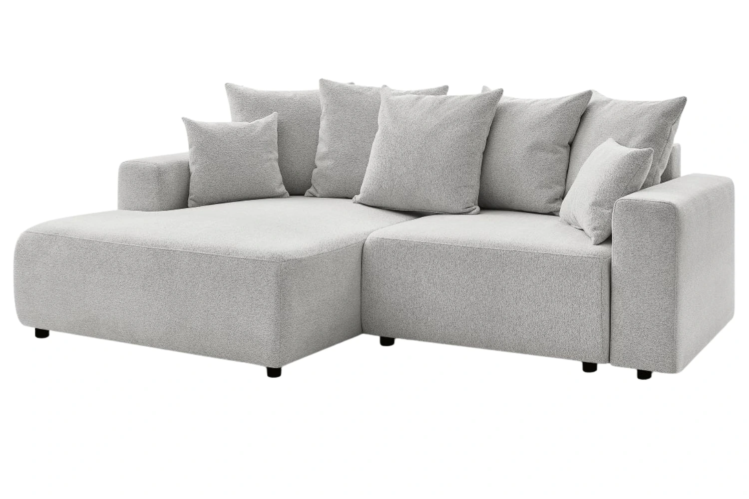 Bobochic Paris Světle šedá rozkládací pohovka Atilla 244 cm