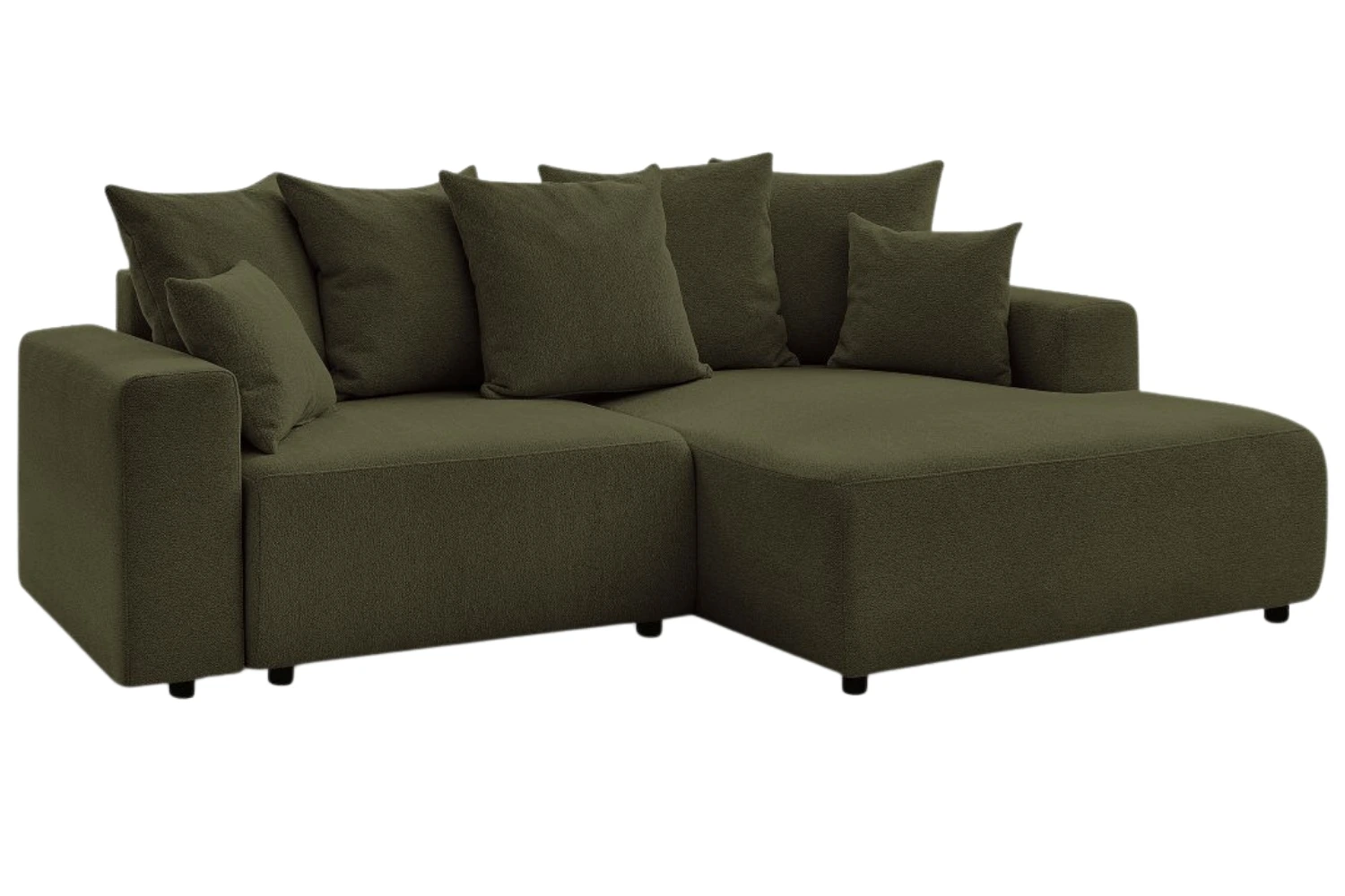 Bobochic Paris Zelená rozkládací pohovka Atilla 244 cm