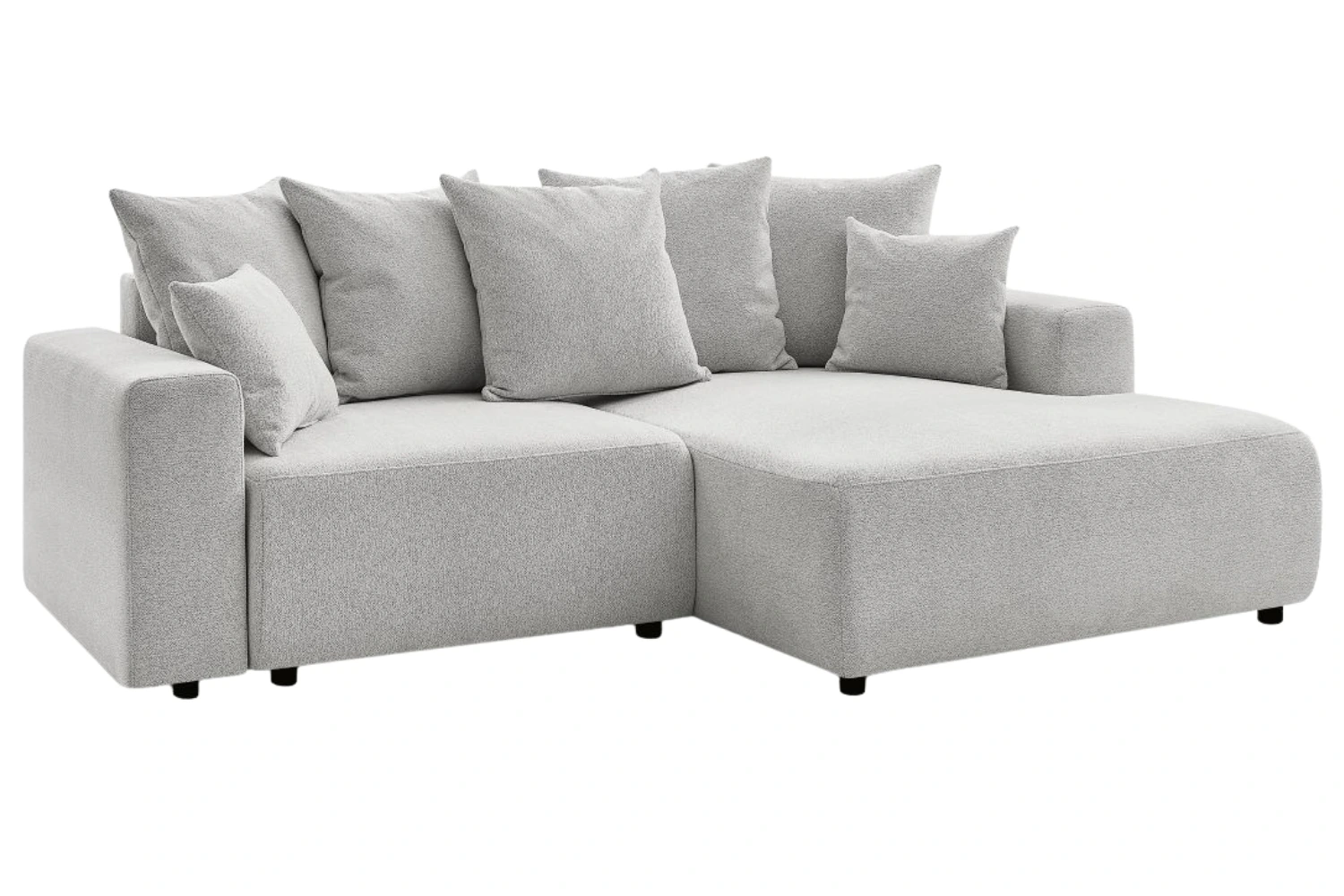 Bobochic Paris Světle šedá rozkládací pohovka Atilla 244 cm