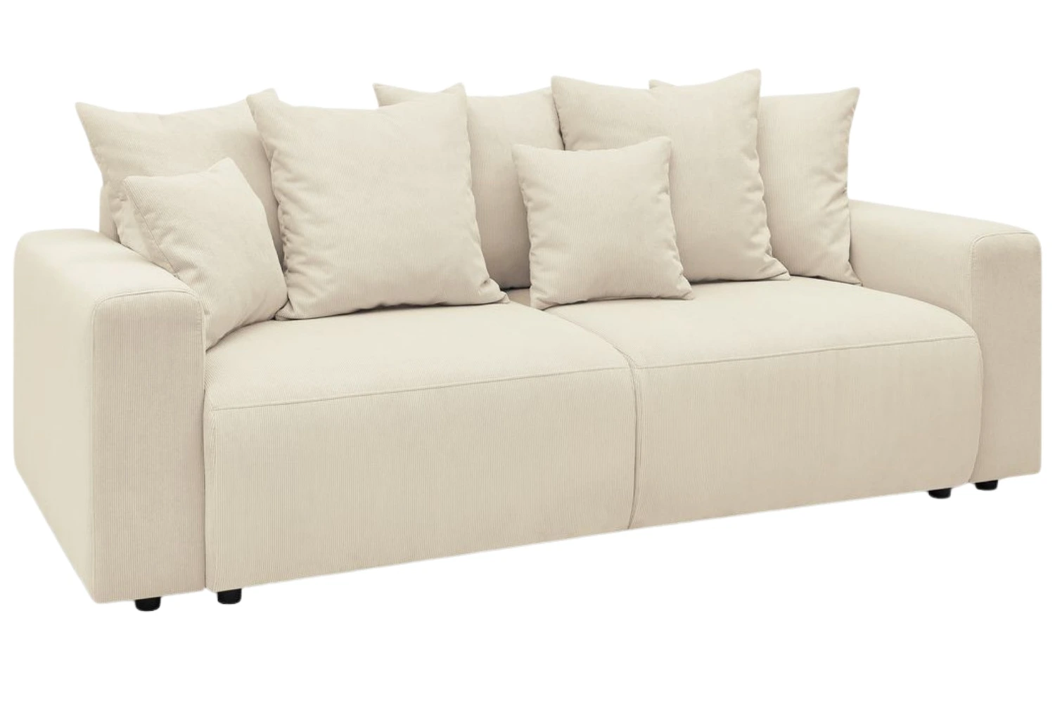 Bobochic Paris Béžová manšestrová rozkládací pohovka Envy 245 cm