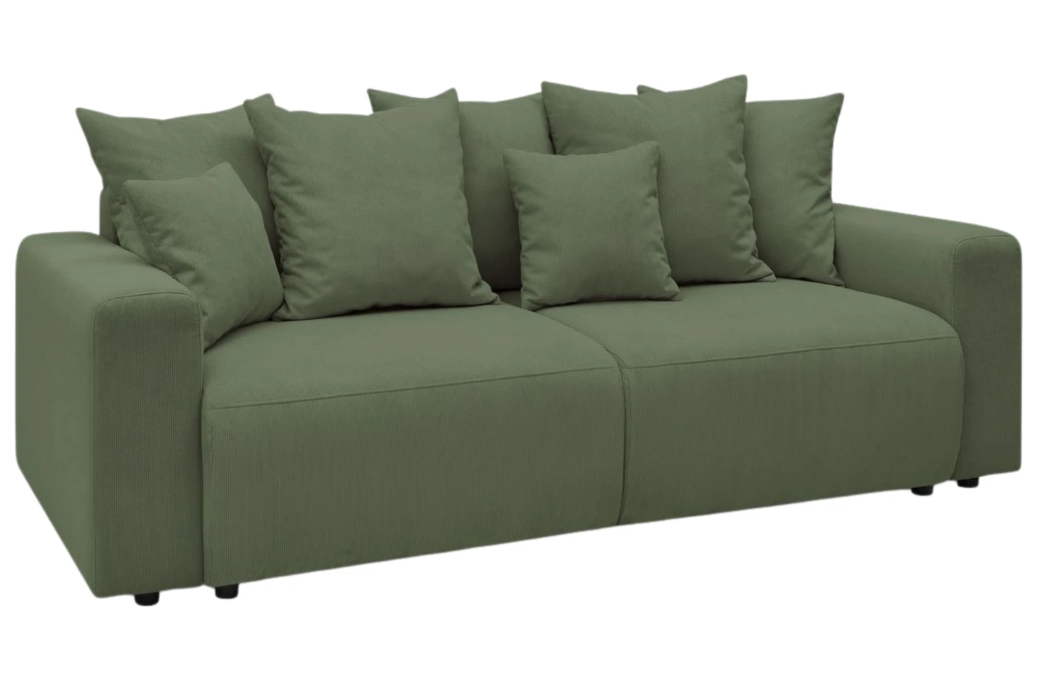 Bobochic Paris Zelená manšestrová rozkládací pohovka Envy 245 cm