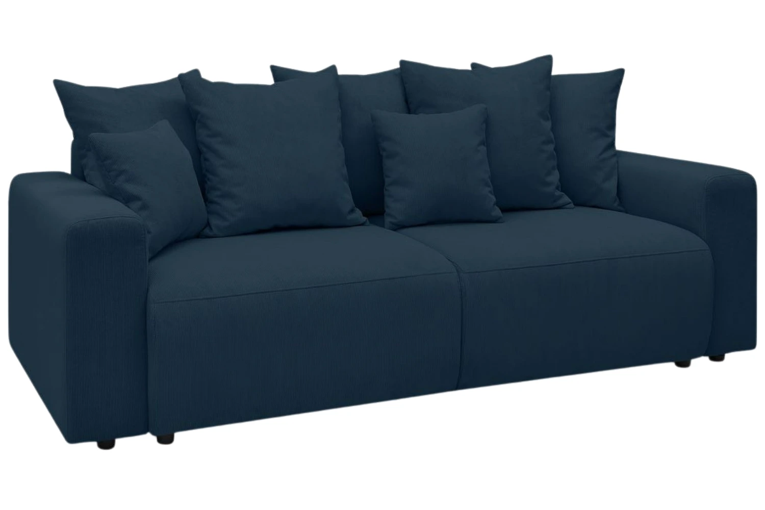 Bobochic Paris Tmavě modrá manšestrová rozkládací pohovka Envy 245 cm