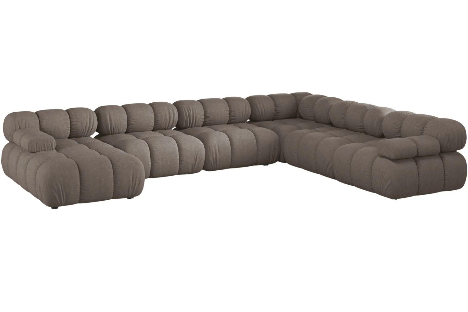 Micadoni Hnědá rohová pohovka Bellis II. 376 cm