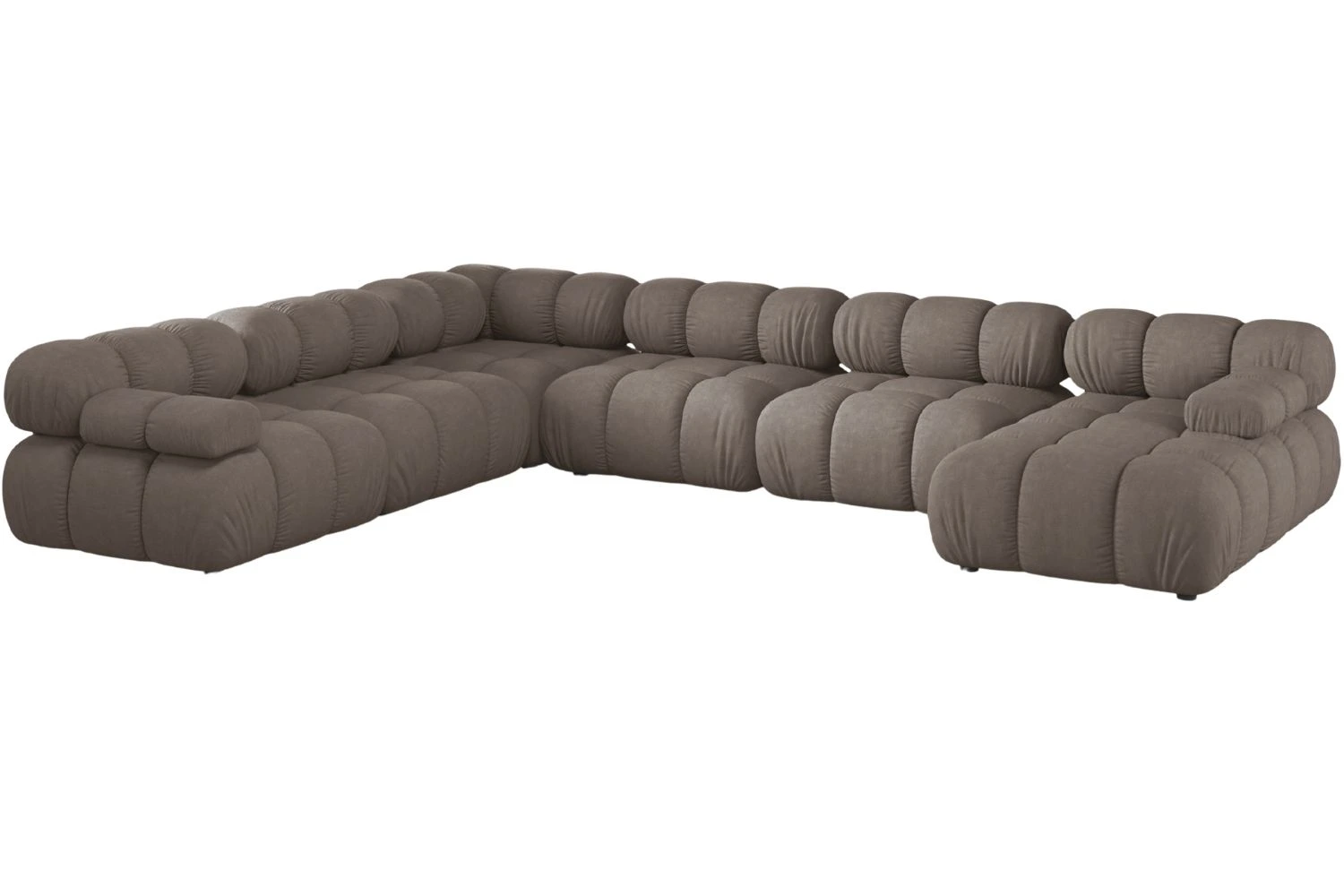 Micadoni Hnědá rohová pohovka Bellis II. 376 cm