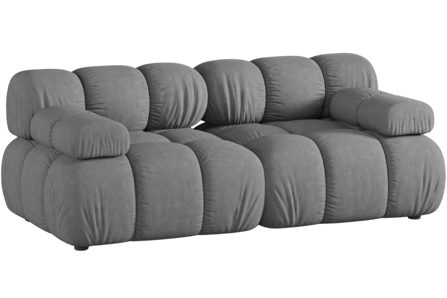 Micadoni Šedá dvoumístná pohovka Bellis II. 188 cm