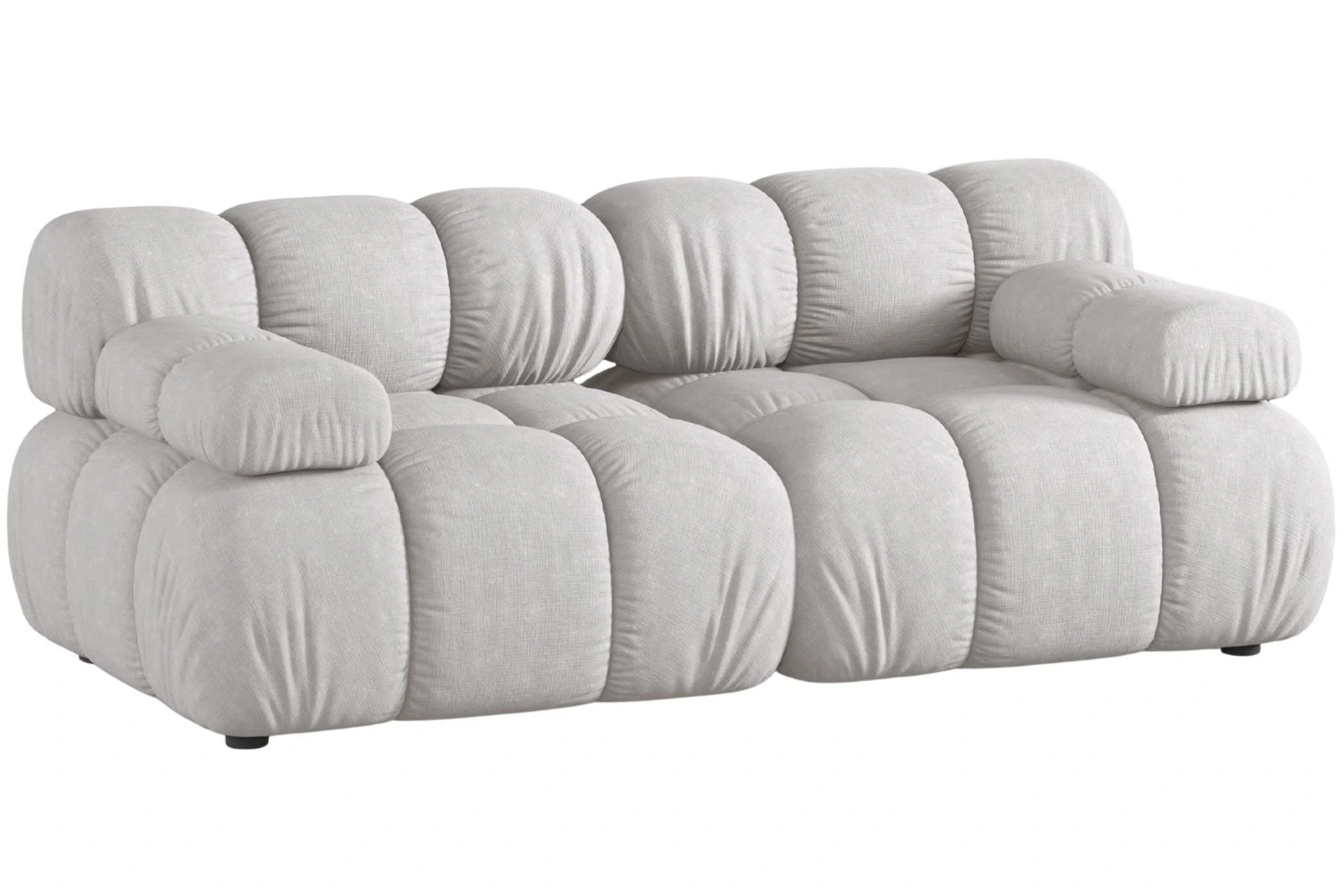 Micadoni Světle šedá dvoumístná pohovka Bellis II. 188 cm