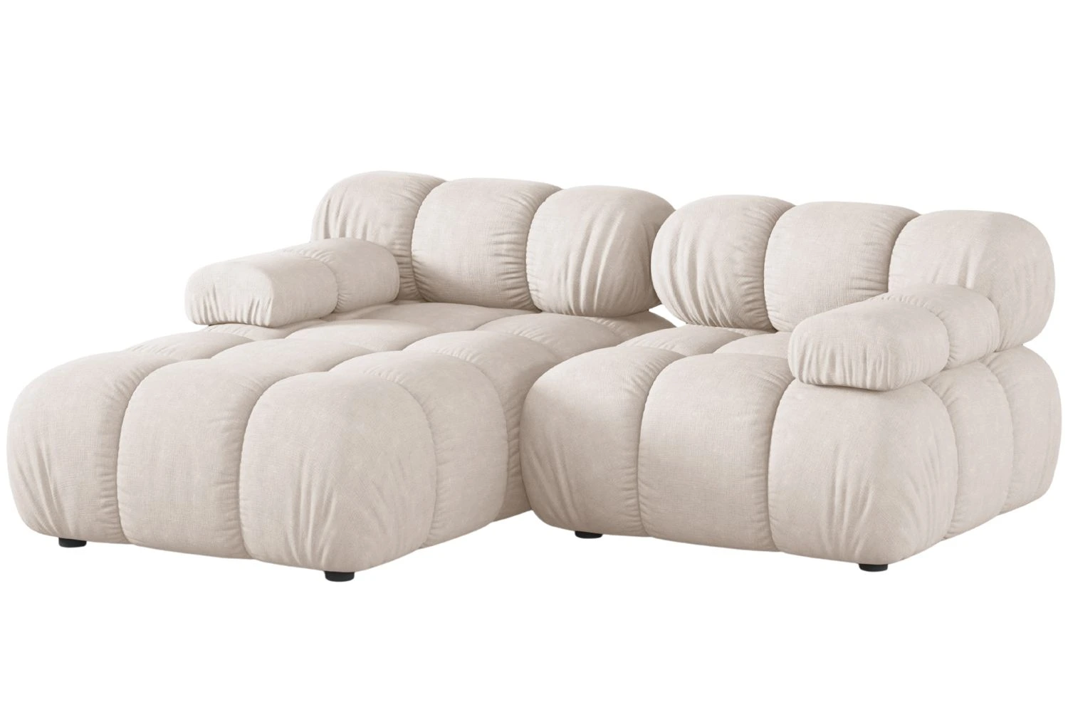 Micadoni Béžová rohová pohovka Bellis II. 188 cm