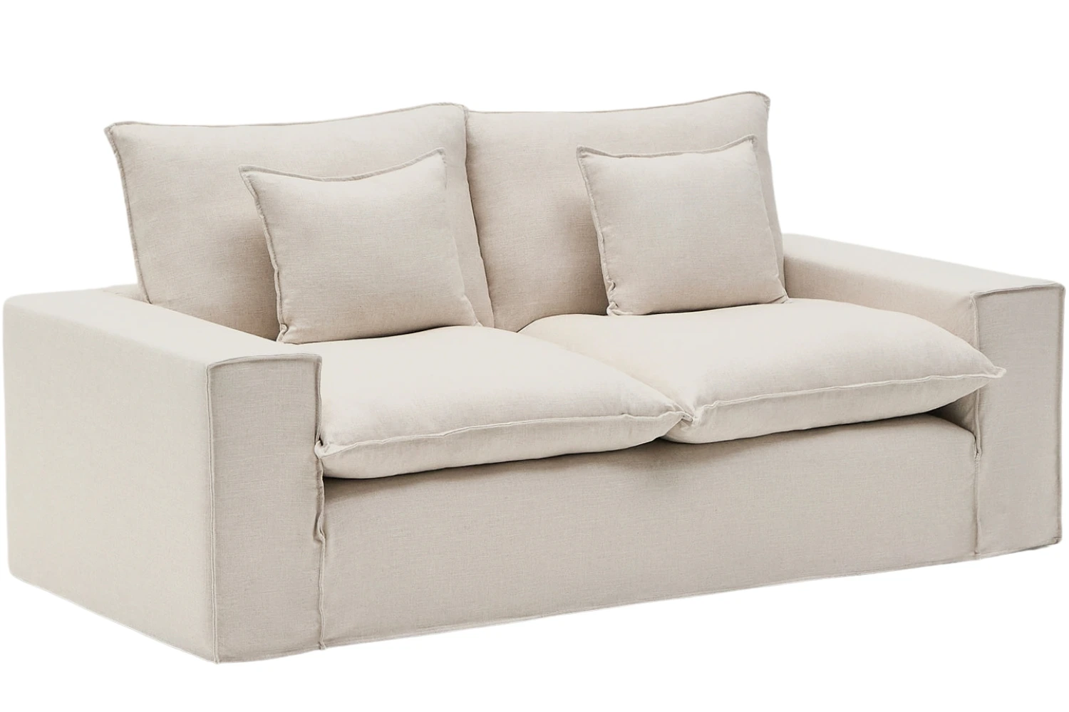 Kave Home Béžová pohovka Anarela 220 cm s odnímatelným potahem