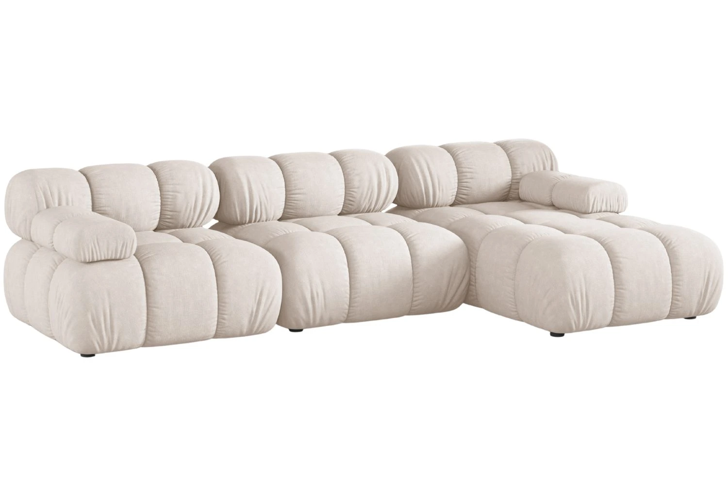 Micadoni Béžová rohová pohovka Bellis II. 282 cm