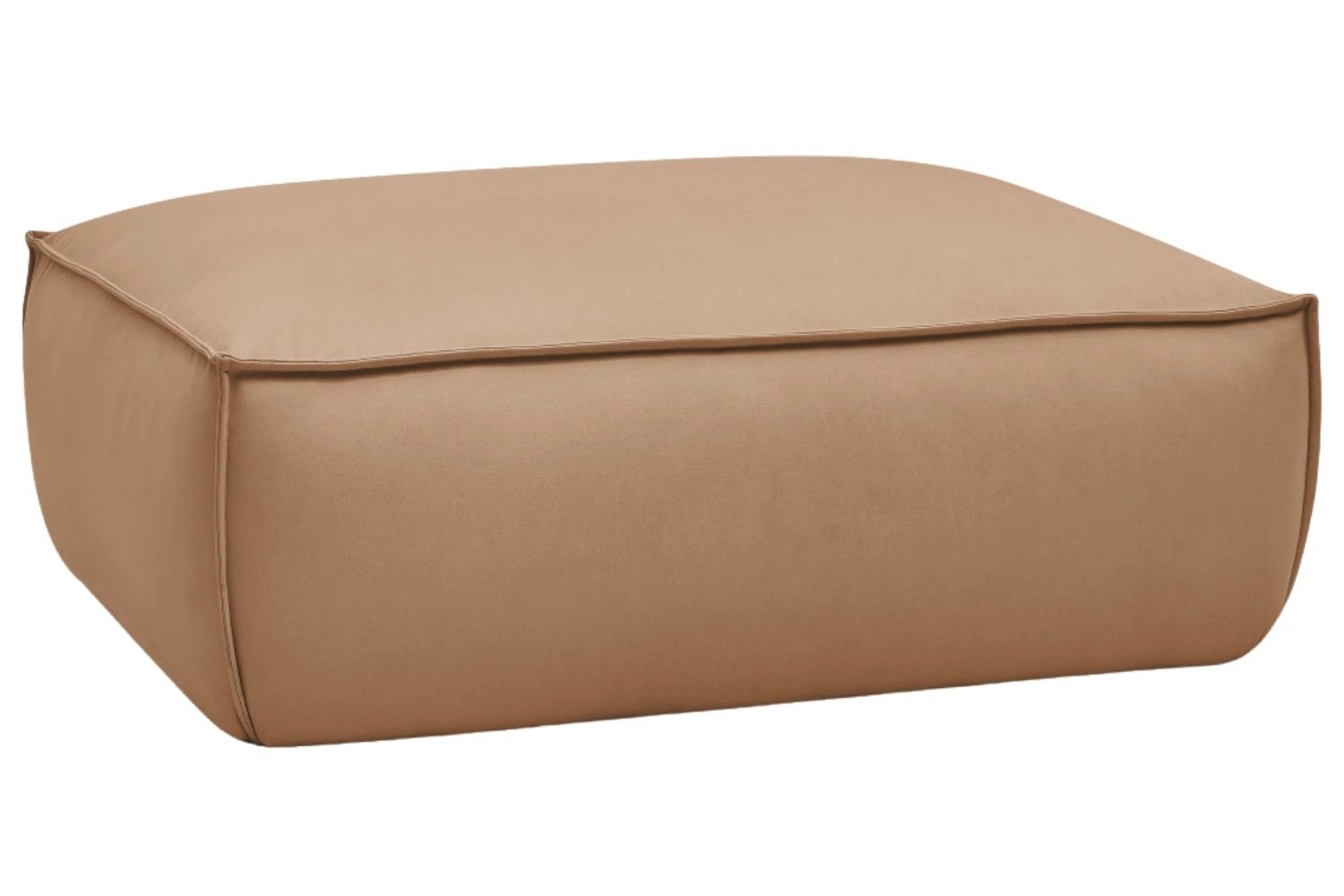 Bobochic Paris Světle hnědá koženková podnožka Boheme 128 x 93 cm