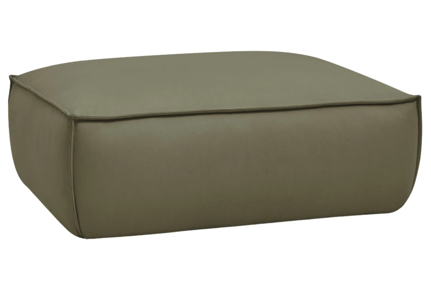 Bobochic Paris Zelená koženková podnožka Boheme 128 x 93 cm