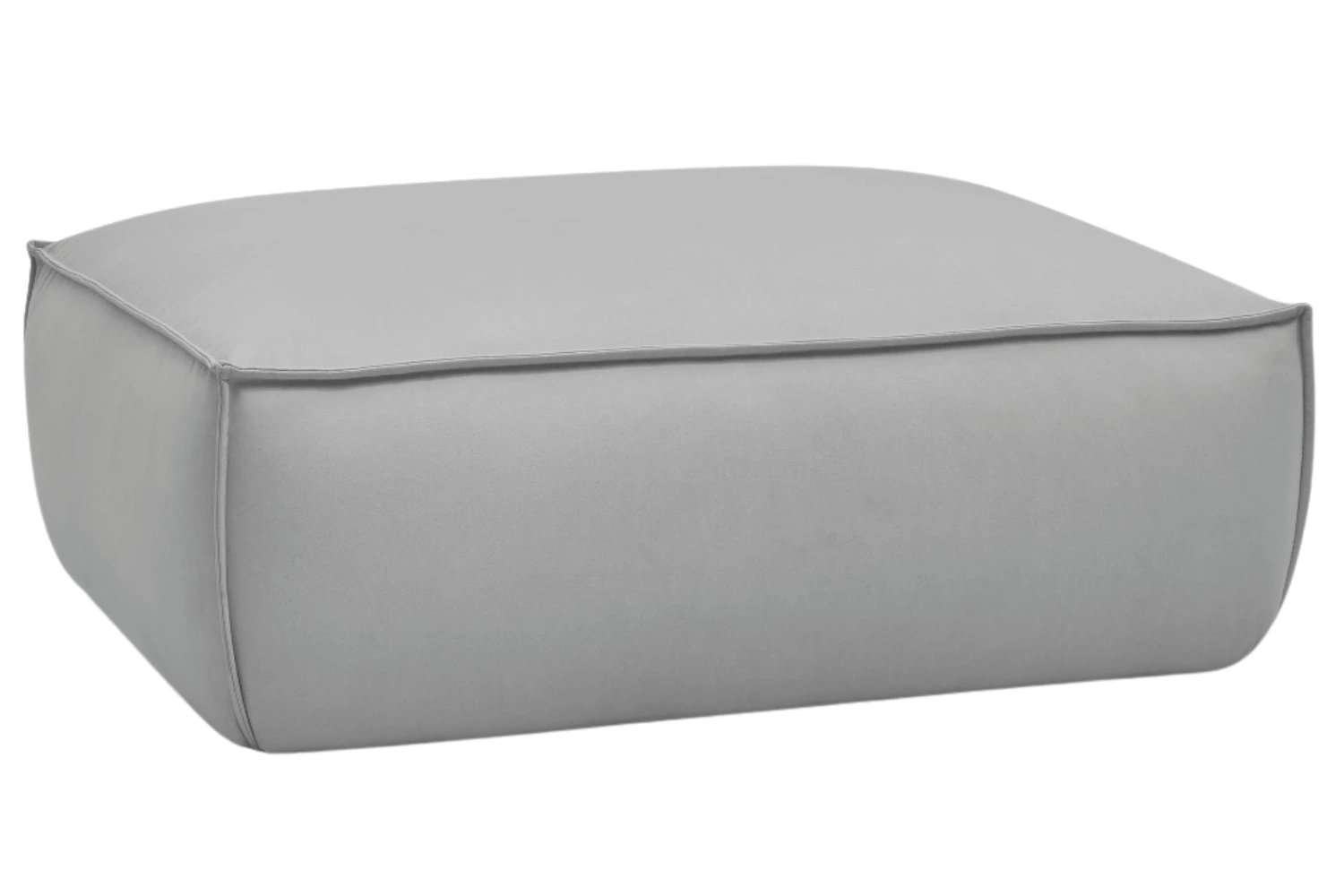 Bobochic Paris Světle šedá koženková podnožka Boheme 128 x 93 cm