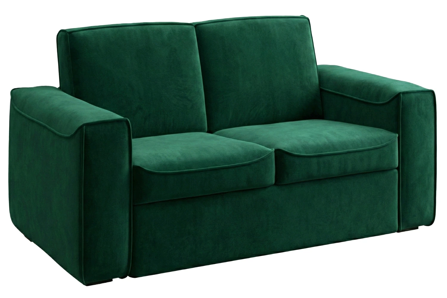 Mesonica Zelená sametová rozkládací pohovka Muno 152 cm