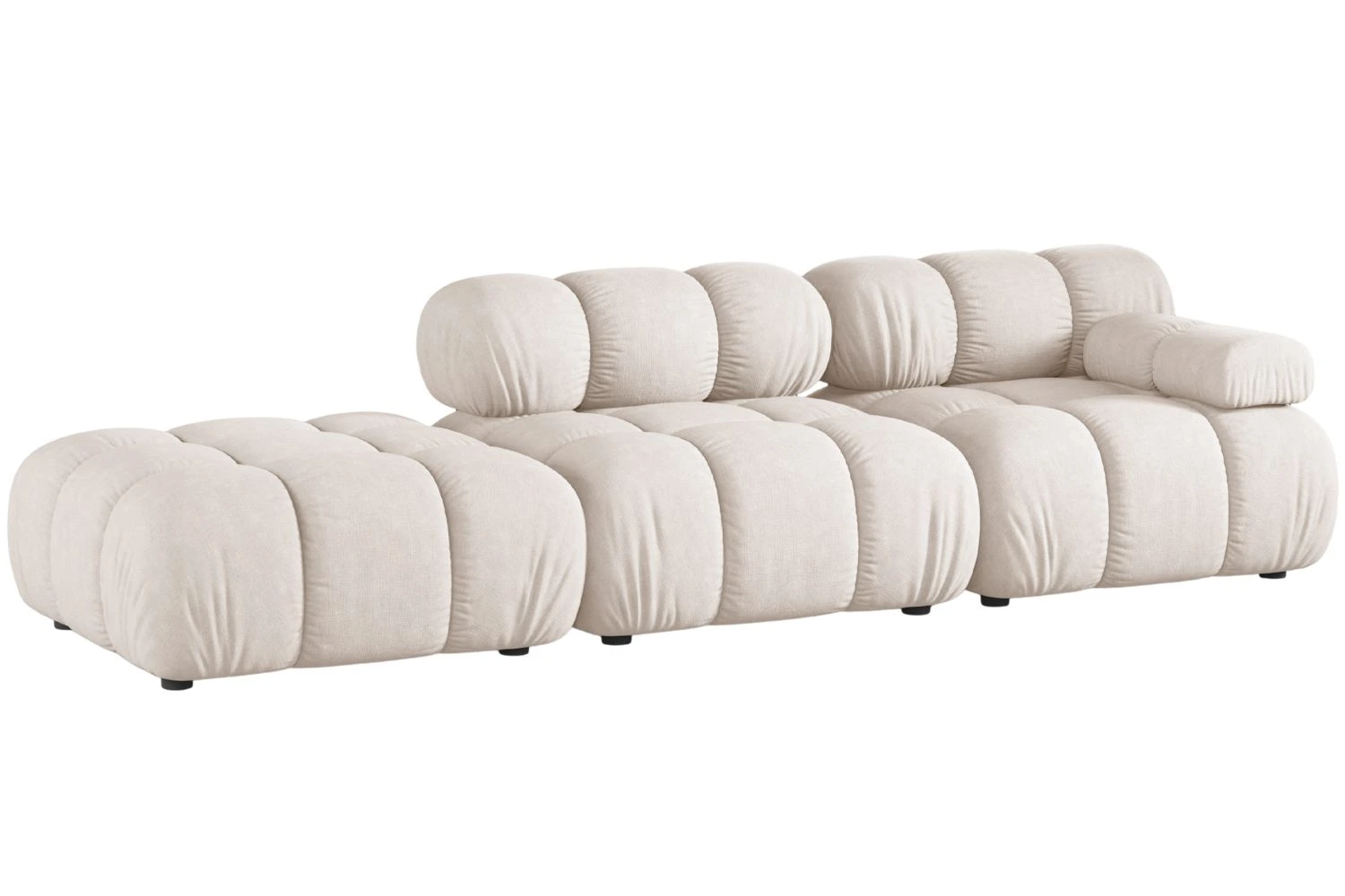 Micadoni Béžová čtyřmístná pohovka Bellis II. 282 cm