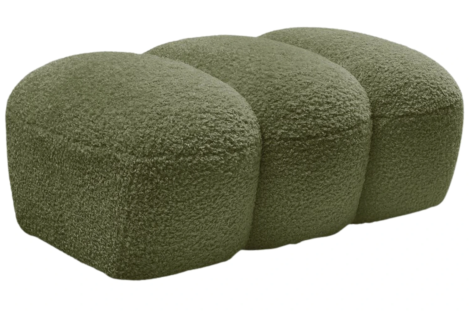 Bobochic Paris Zelená bouclé podnožka Hippolyte 105 x 68 cm