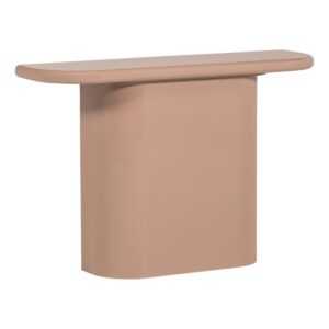 WOOOD Růžový lakovaný toaletní stolek Nocta 120 x 30 cm