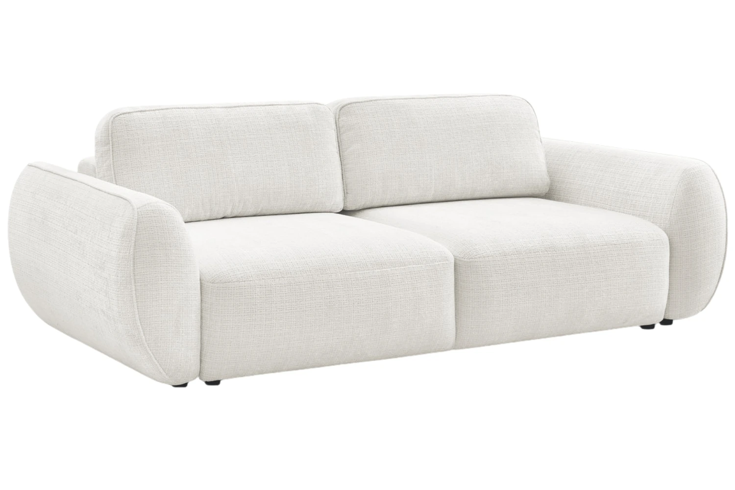 Bobochic Paris Bílá rozkládací pohovka Denise 250 cm