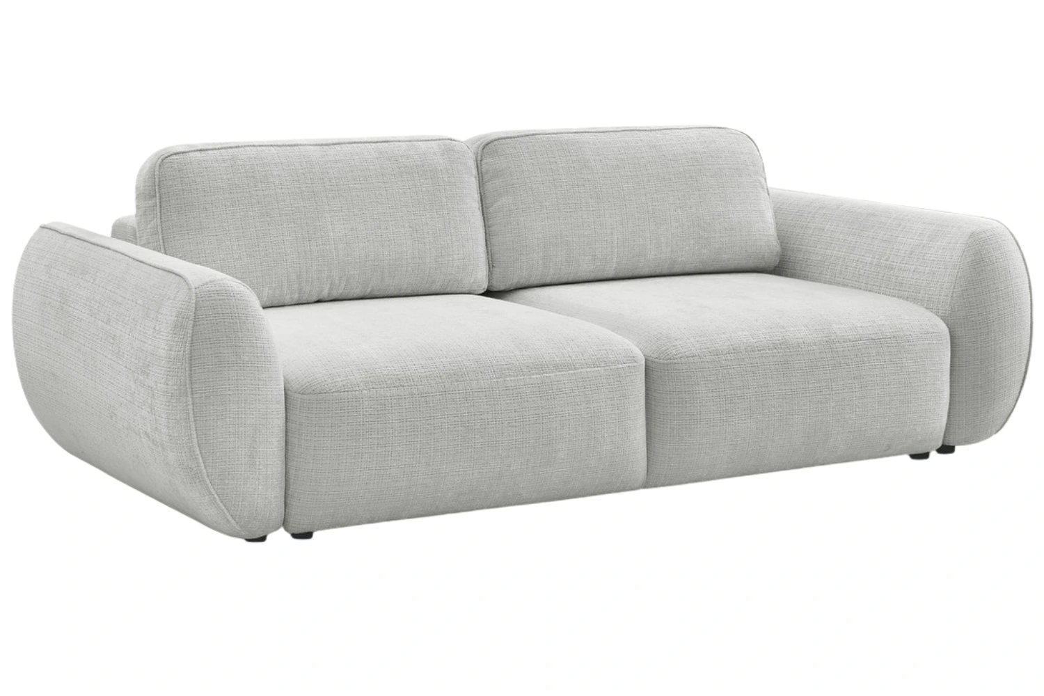 Bobochic Paris Světle šedá rozkládací pohovka Denise 250 cm