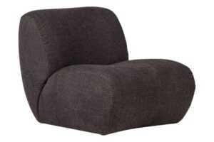 WOOOD Tmavě šedé křeslo Nomu