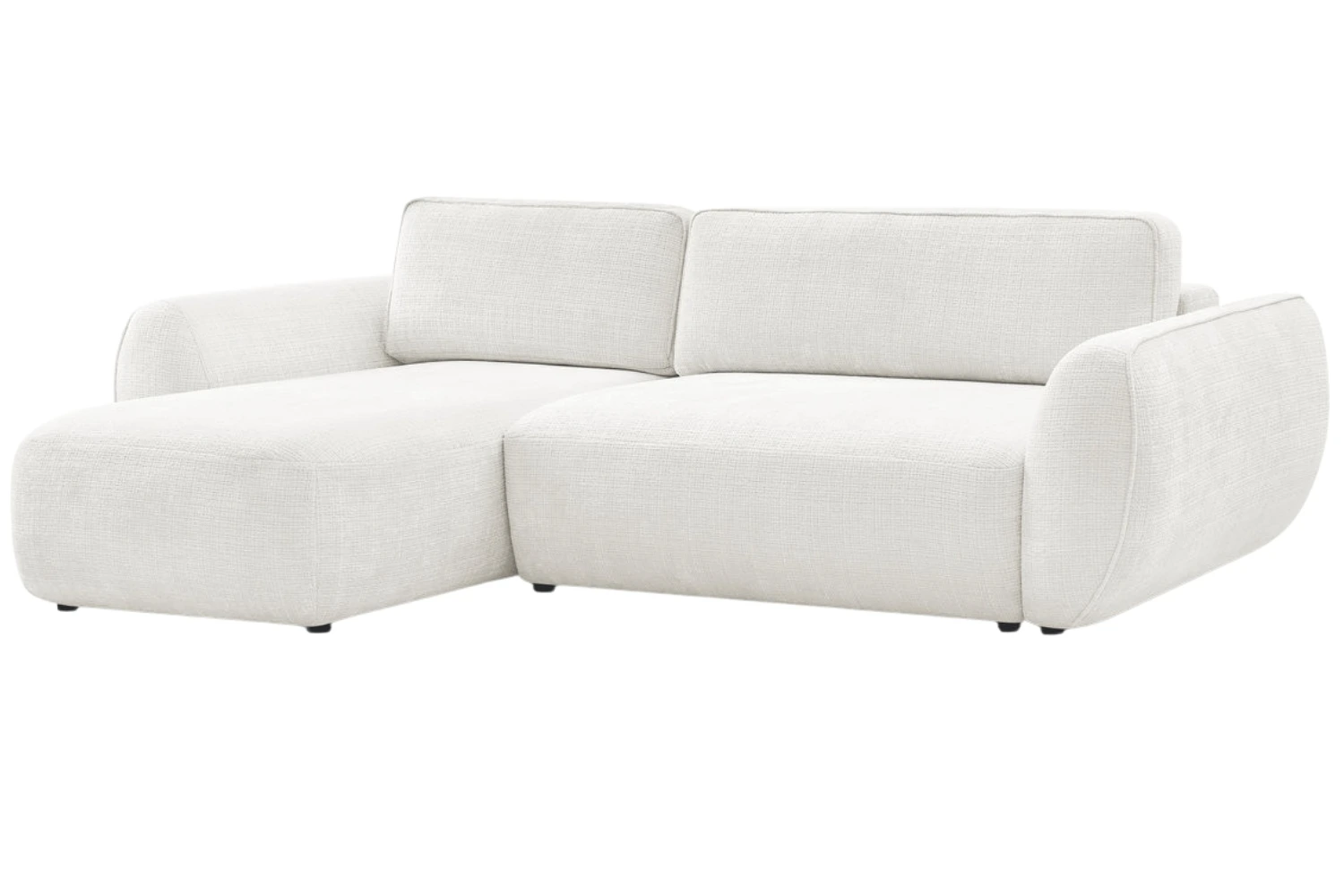 Bobochic Paris Bílá rozkládací pohovka Denise 258 cm