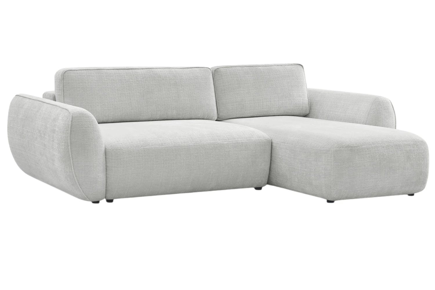 Bobochic Paris Světle šedá rozkládací pohovka Denise 258 cm