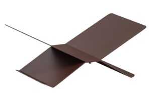 WOOOD Hnědý kovový stojan na knihy Brook 12 x 29 cm