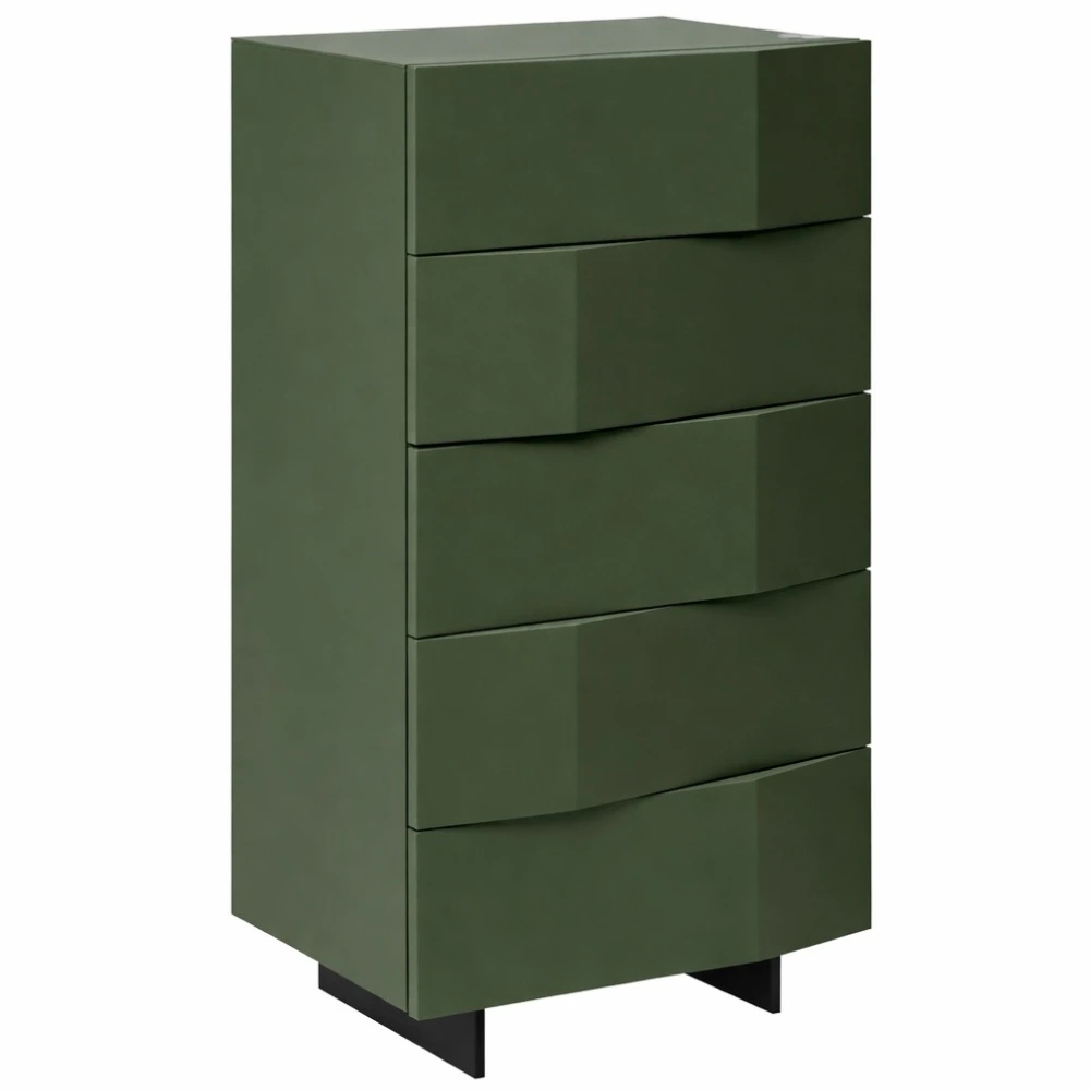 Olivově zelená komoda Marco Barotti Linea Diamond 60 x 45 cm