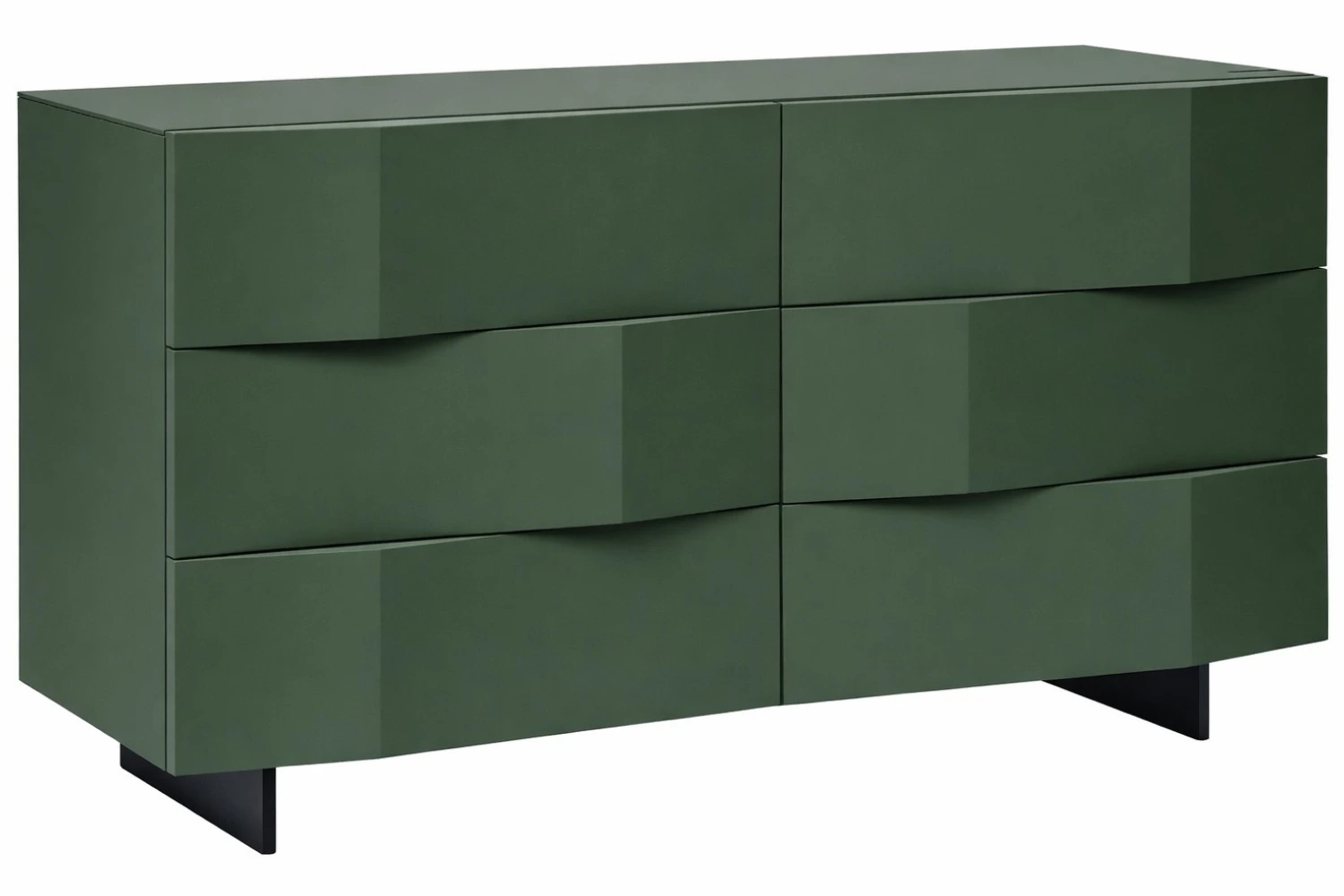 Olivově zelená komoda Marco Barotti Linea Diamond 120 x 45 cm