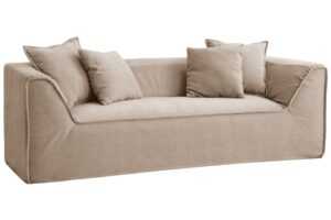 Micadoni Béžová trojmístná pohovka Milton 230 cm