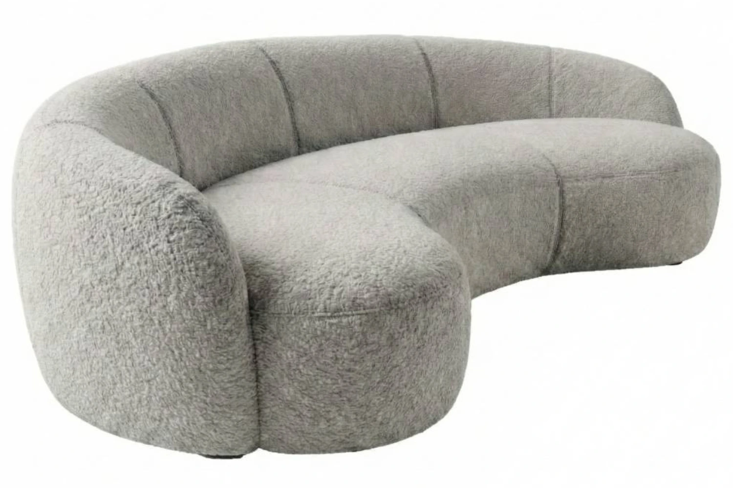 Mesonica Šedá trojmístná pohovka Galet 260 cm