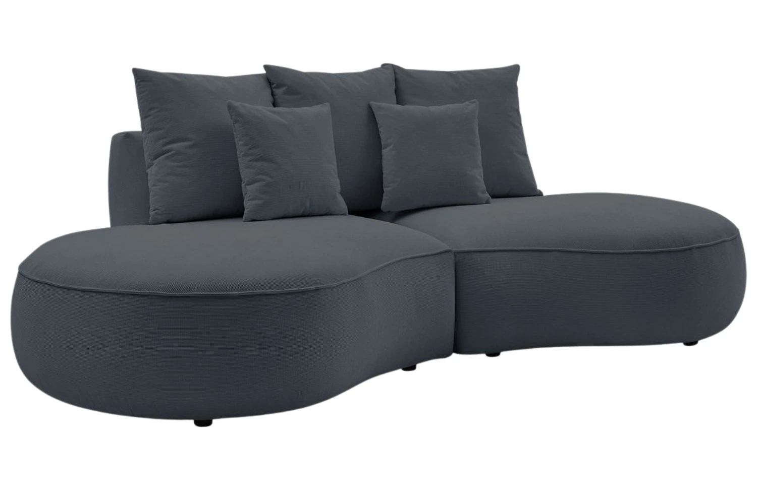 Bobochic Paris Tmavě šedá trojmístná pohovka Saint-Germain 260 cm