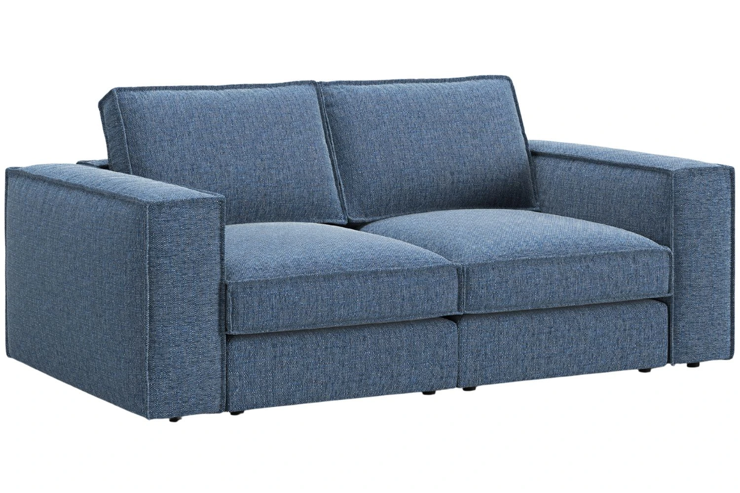 Micadoni Tmavě modrá dvoumístná pohovka Pola 206 cm