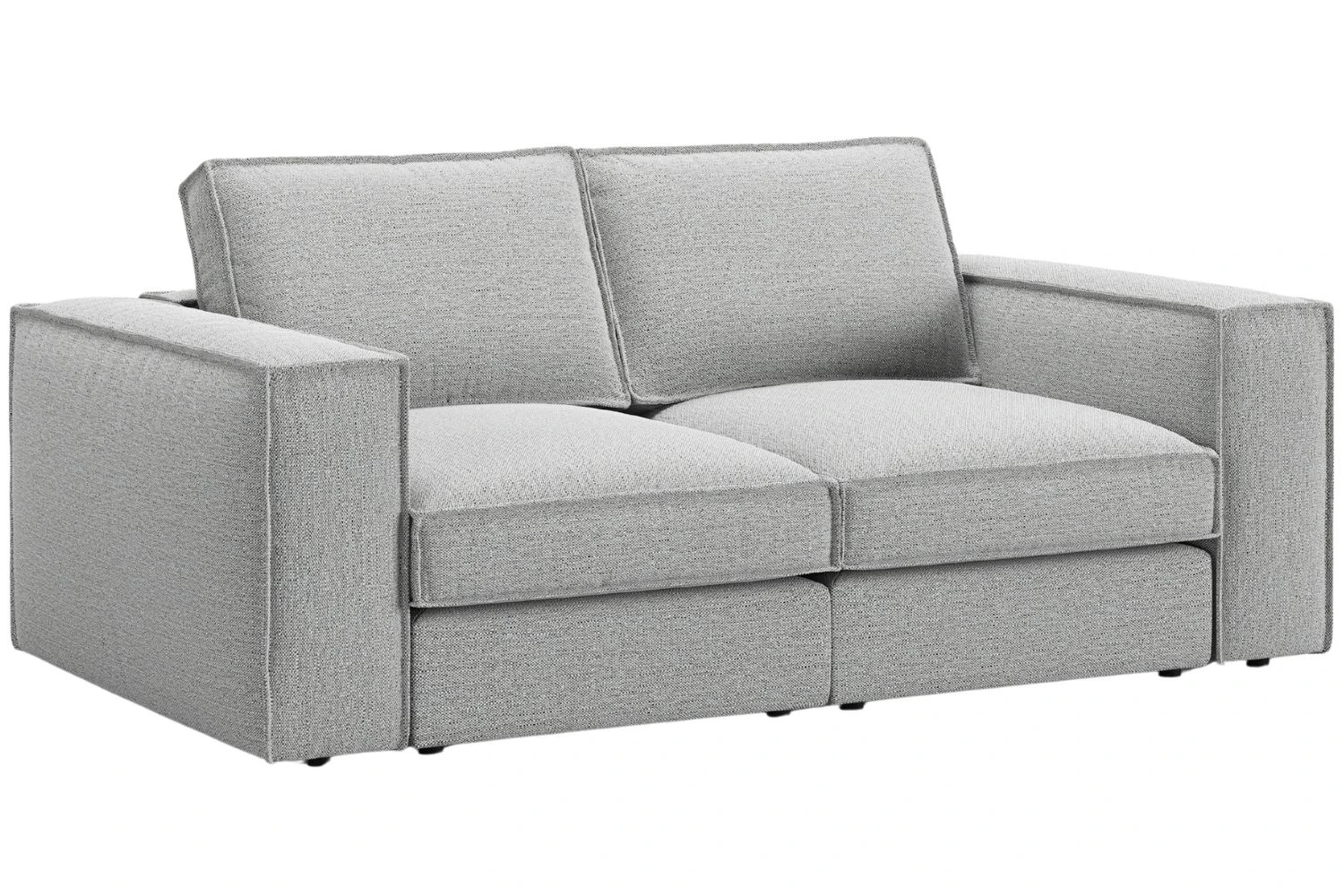 Micadoni Světle šedá dvoumístná pohovka Pola 206 cm