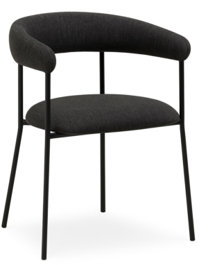 ​​​​​Dan-Form Černá jídelní židle DAN-FORM Plenti s černou podnoží