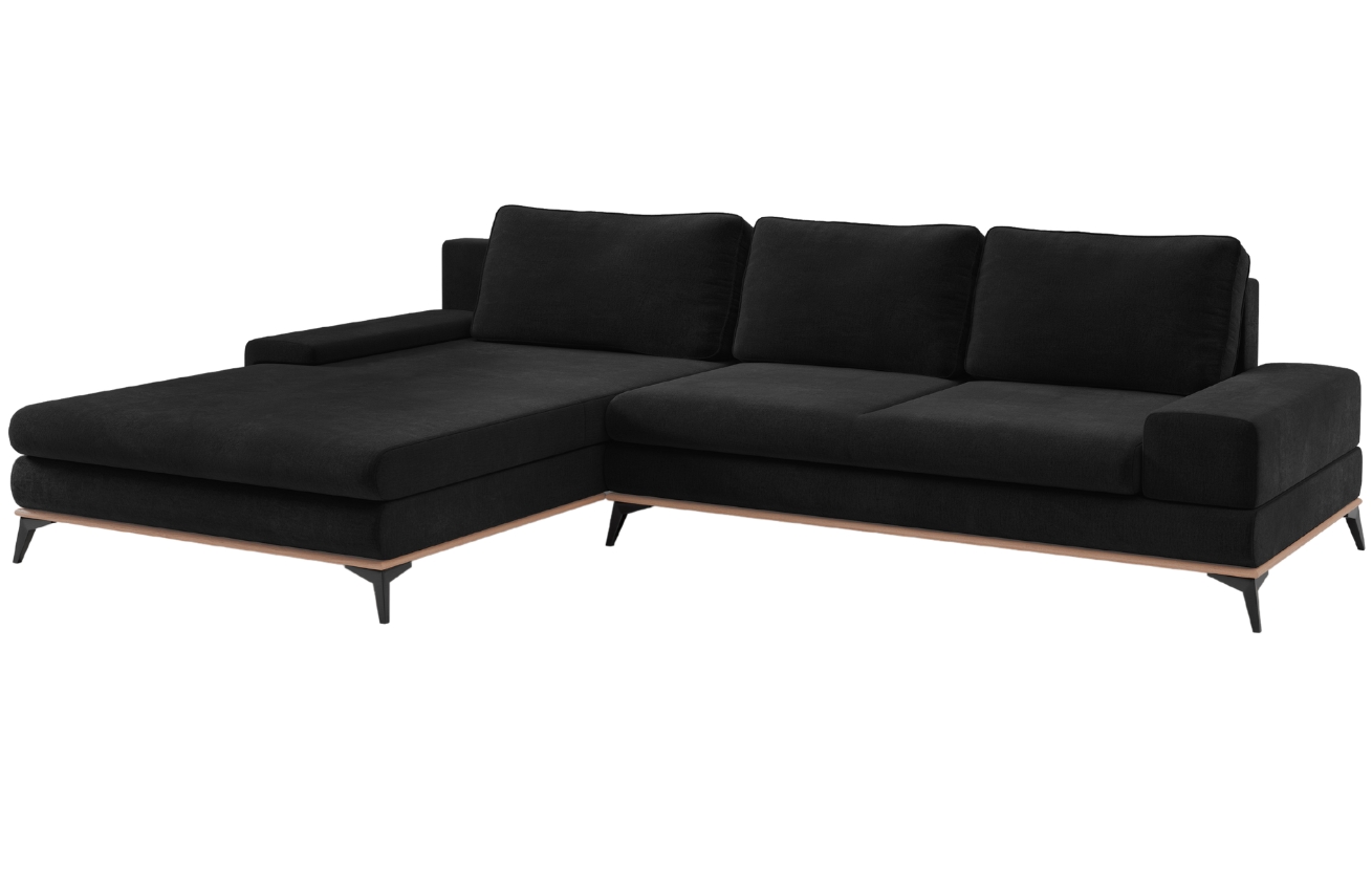 Windsor & Co Sametová rozkládací pohovka Astre 315 cm