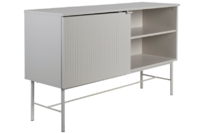 White Label Šedá komoda WLL CAYO 124 x 40 cm