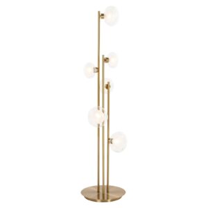 Richmond Skleněná stojací lampa Luva 140 cm