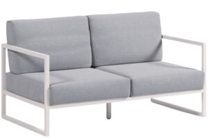 Kave Home Modro-bílá zahradní pohovka Comova 152 cm