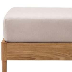 Kave Home Béžovošedé prostěradlo Simmel 180 x 200 cm